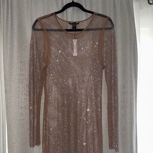 Victoria's Secret Shimmering Long Sleeve Dress